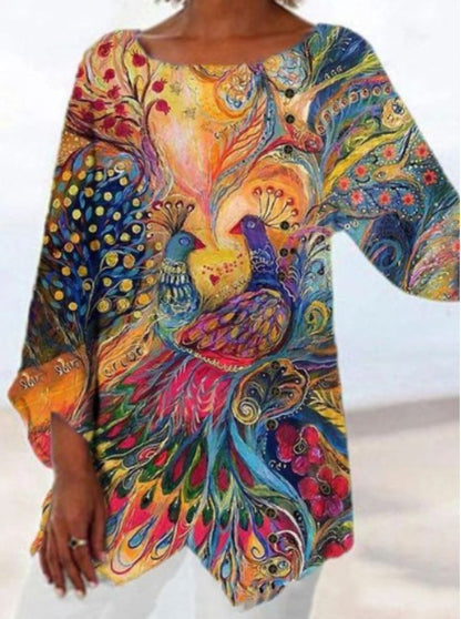ND | Blouse imprimée multicolore