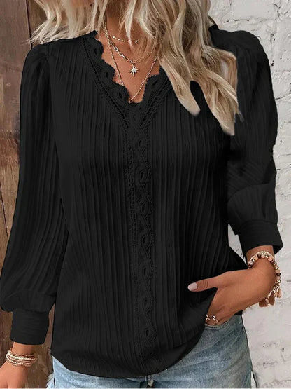 ND | Blouse légère avec détails en dentelle