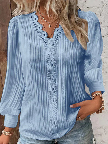 ND | Blouse légère avec détails en dentelle