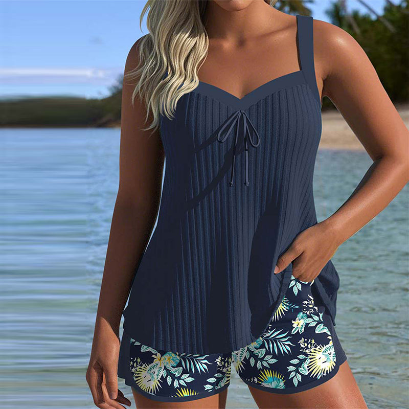 EP | Tankini Deux pièces rayé Short de bain