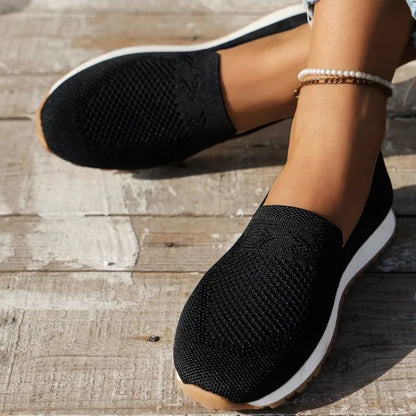 EP | Chaussons tricotés aérés nature