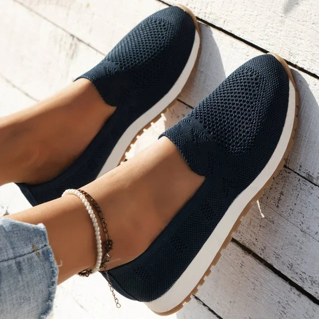 EP | Chaussons tricotés aérés nature
