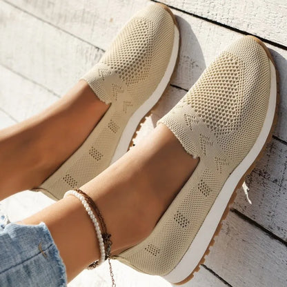 EP | Chaussons tricotés aérés nature