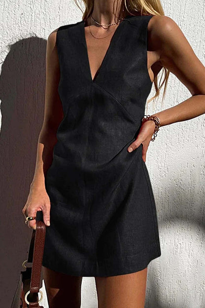 EP | Mini-robe femme col V