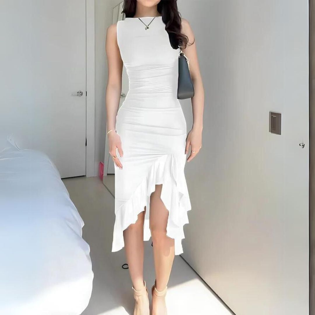 EP | Robe bodycon élégante à volants
