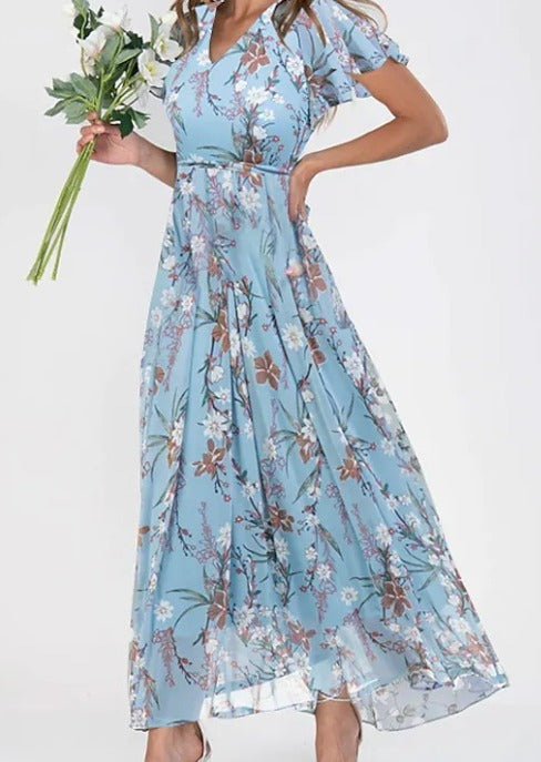 EP | Robe midi élégante à fleurs