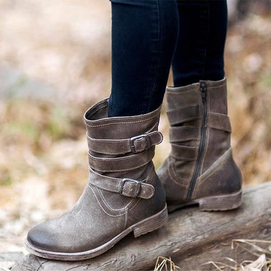 ND | Bottes à la cheville robustes avec boucle