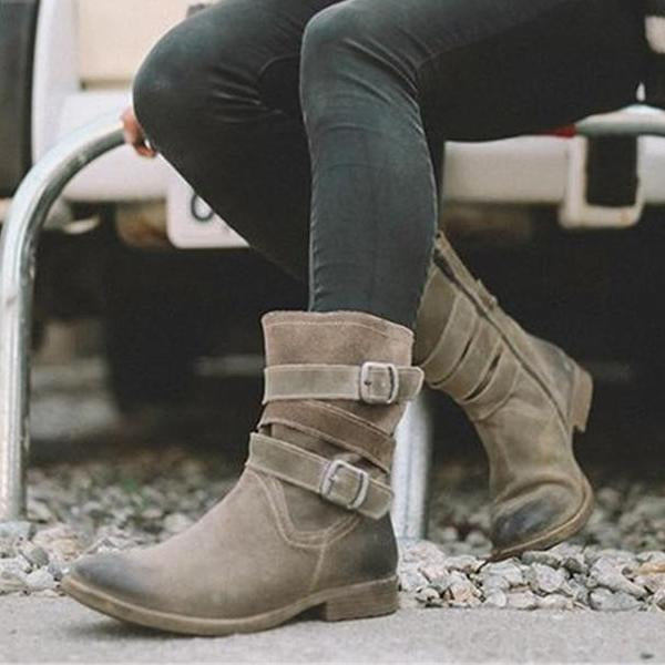 ND | Bottes à la cheville robustes avec boucle