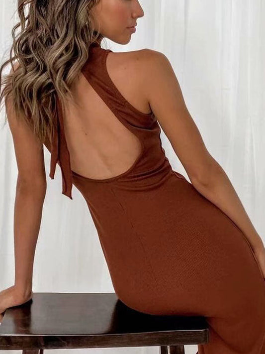 EP | Robe midi dos ouvert split bodycon