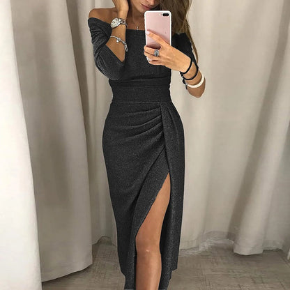 EP | Robe de soirée élégante avec col ouvert