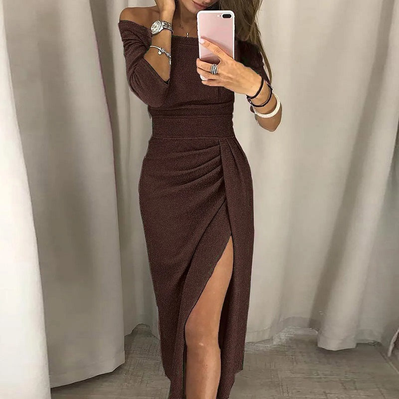 EP | Robe de soirée élégante avec col ouvert
