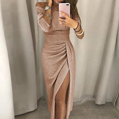 EP | Robe de soirée élégante avec col ouvert