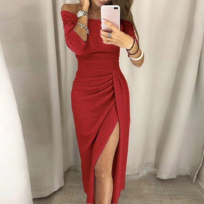 EP | Robe de soirée élégante avec col ouvert