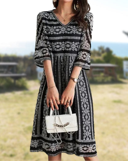 EP | Robe noire midi | Robes midi pour femmes | Robe midi avec manches