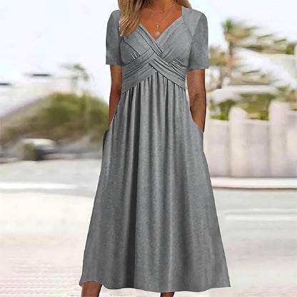 EP | Robe midi décontractée et élégante