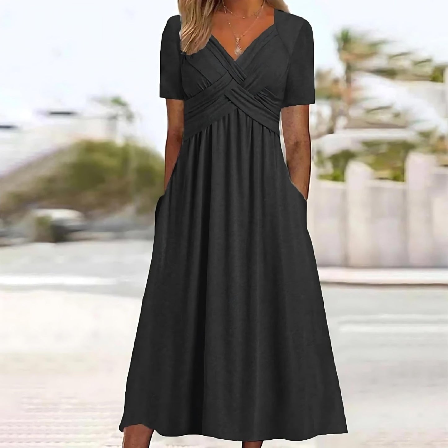 EP | Robe midi décontractée et élégante