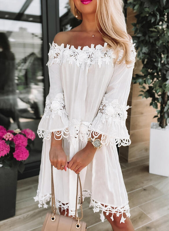 EP | Jolie robe gracieuse Slim Classique Tube Hors épaule