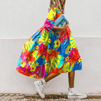 ND | Robe midi imprimée en ligne A