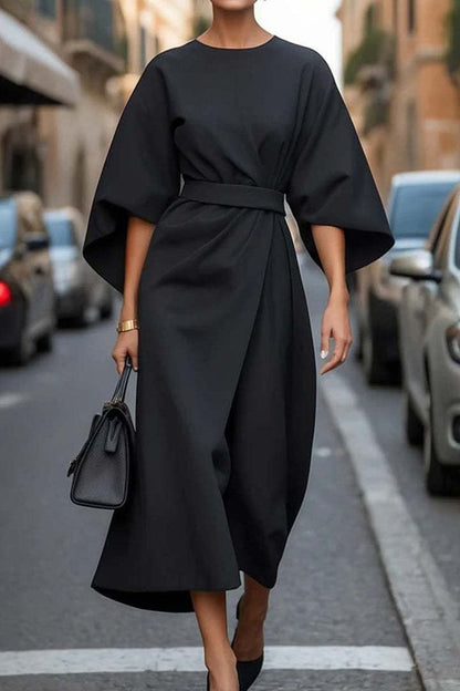 EP | Robe mi-longue chic avec ceinture
