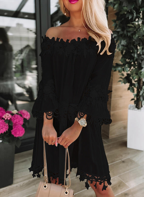 EP | Jolie robe gracieuse Slim Classique Tube Hors épaule