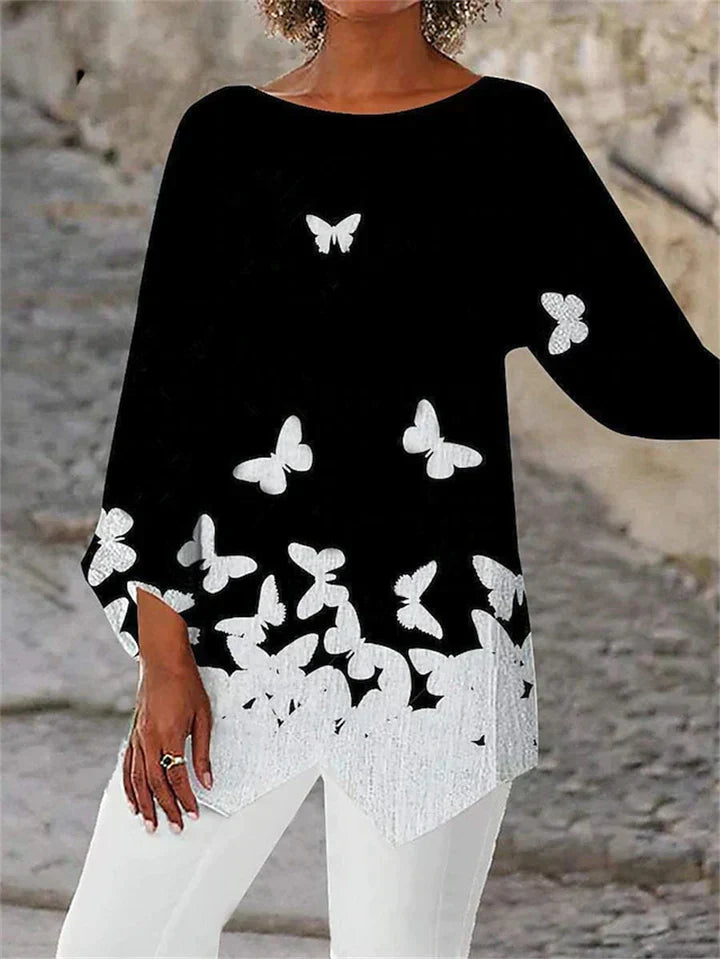 EP | Blouse à manches longues stylée à imprimé géométrique