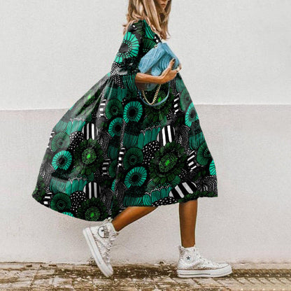 ND | Robe midi imprimée en ligne A