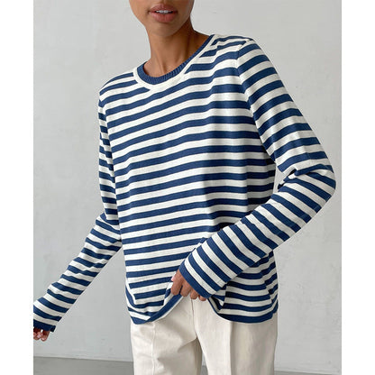 ND | T-shirt classique rayé à manches longues