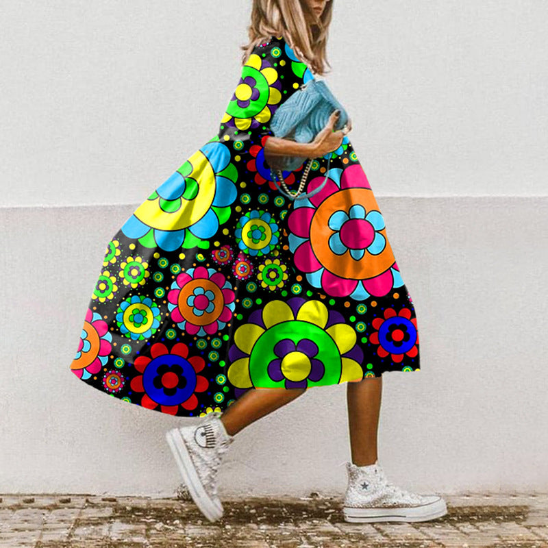 ND | Robe midi imprimée en ligne A
