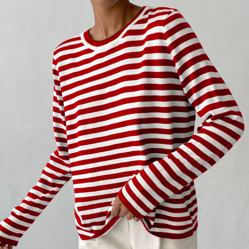 ND | T-shirt classique rayé à manches longues