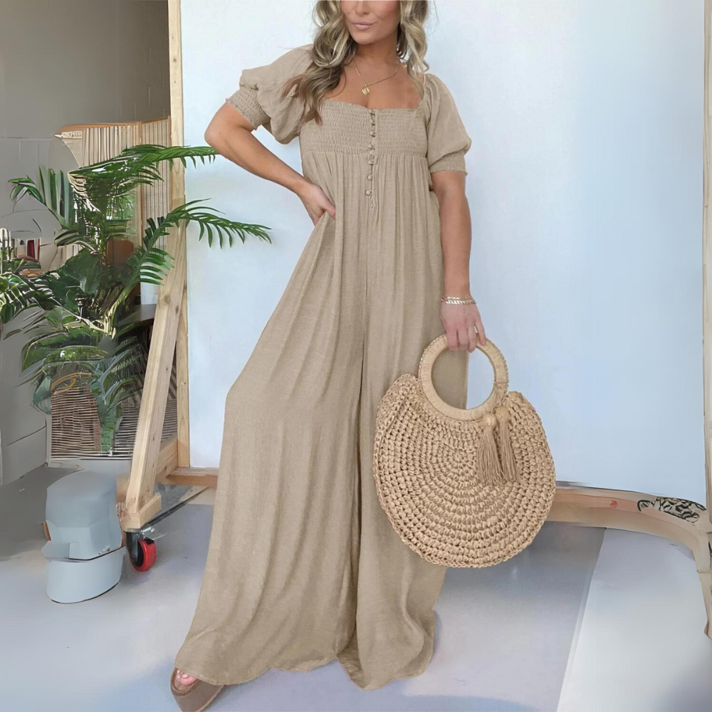ND | Jumpsuit à encolure carrée et boutons