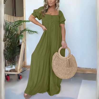 ND | Jumpsuit à encolure carrée et boutons