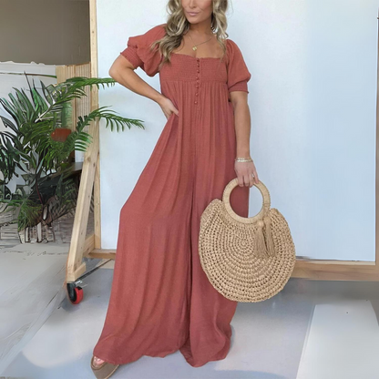 ND | Jumpsuit à encolure carrée et boutons
