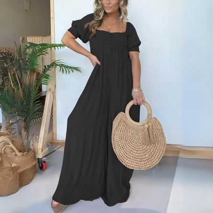 ND | Jumpsuit à encolure carrée et boutons