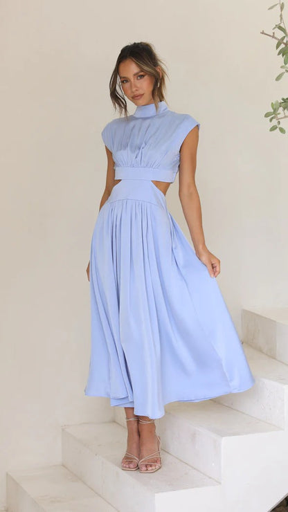 EP | Robe midi avec découpe et poches