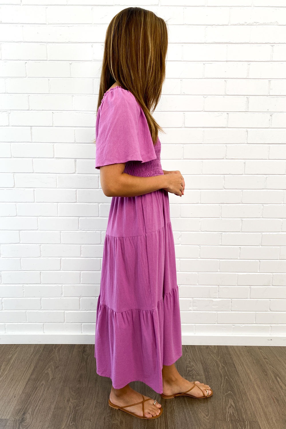 EP | Robe midi féminine off-shoulder