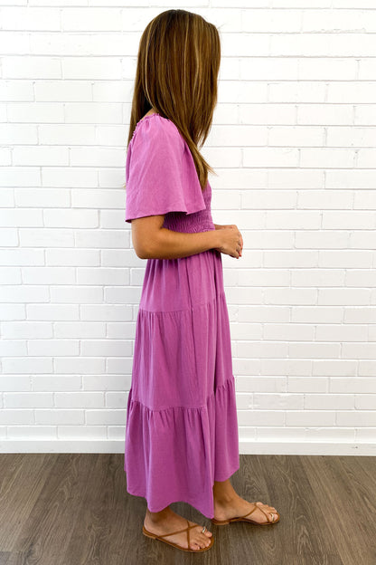 EP | Robe midi féminine off-shoulder