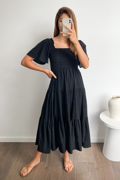 EP | Robe midi féminine off-shoulder