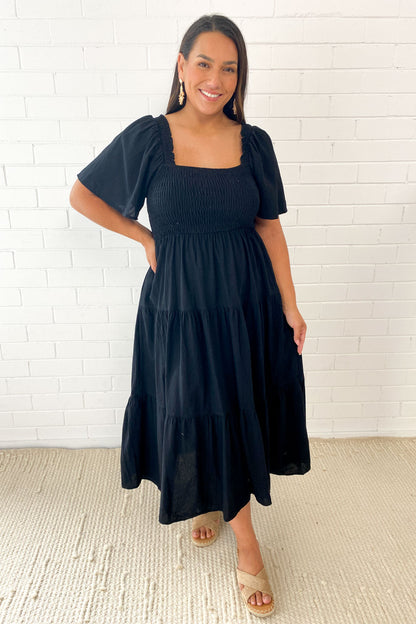 EP | Robe midi féminine off-shoulder