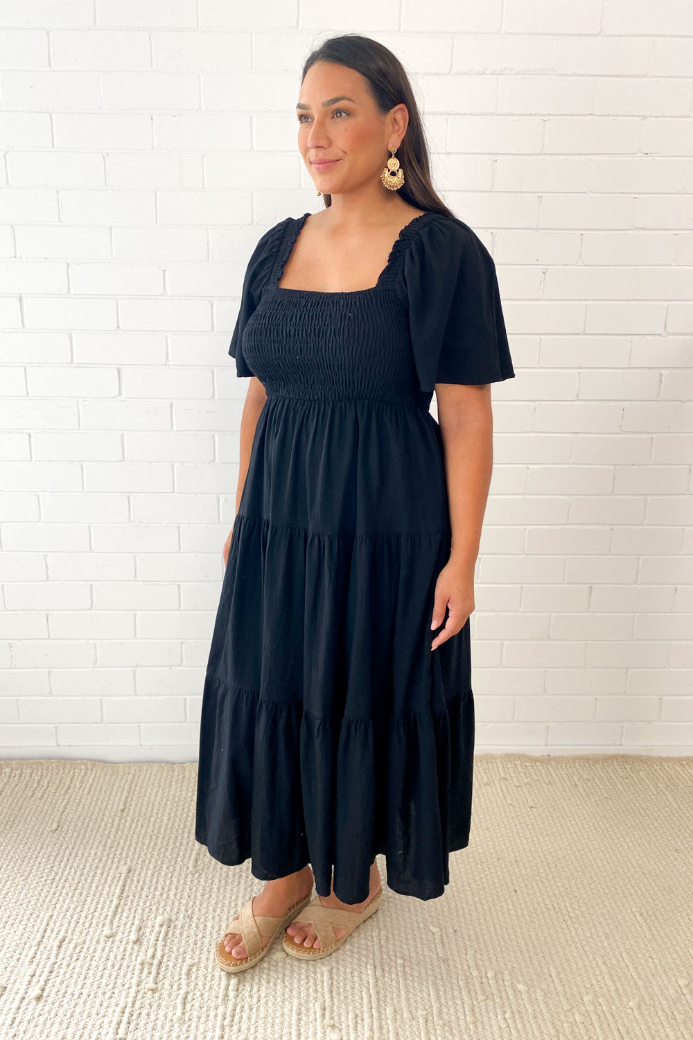 EP | Robe midi féminine off-shoulder