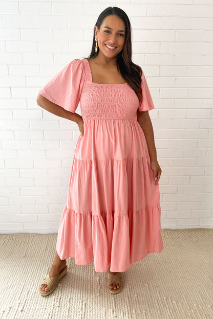 EP | Robe midi féminine off-shoulder