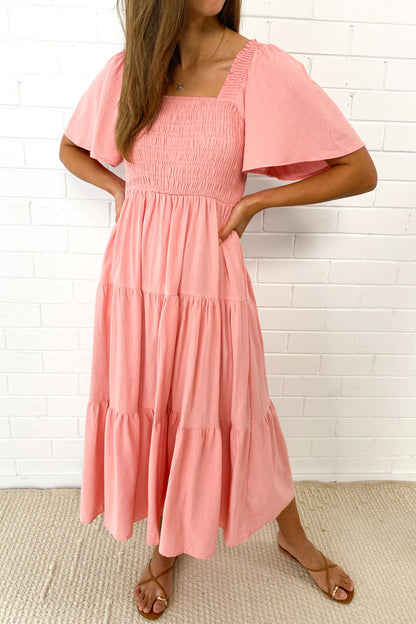 EP | Robe midi féminine off-shoulder