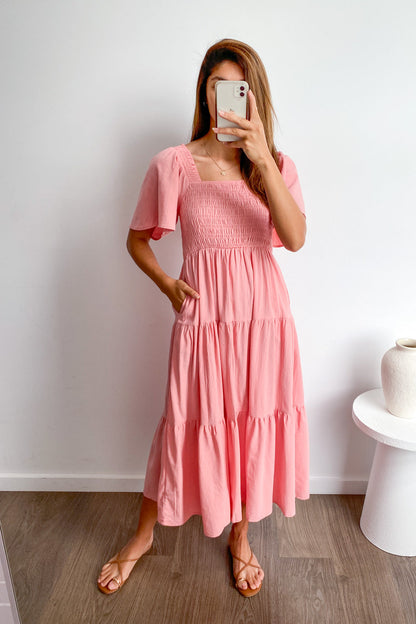 EP | Robe midi féminine off-shoulder