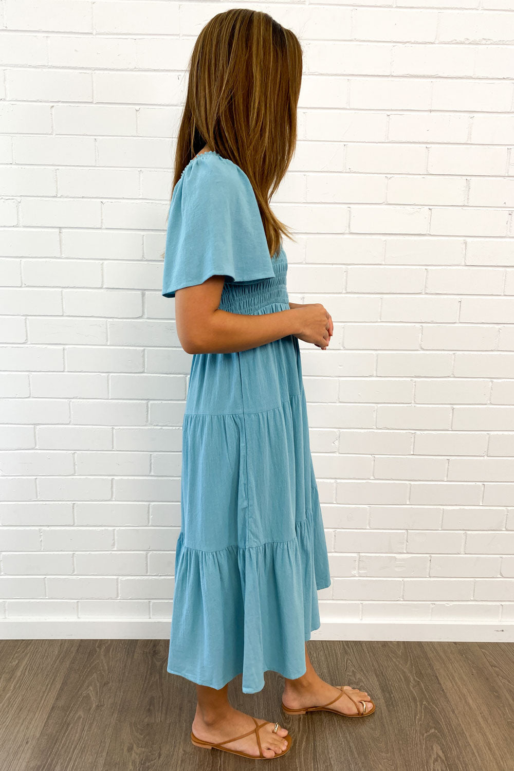 EP | Robe midi féminine off-shoulder