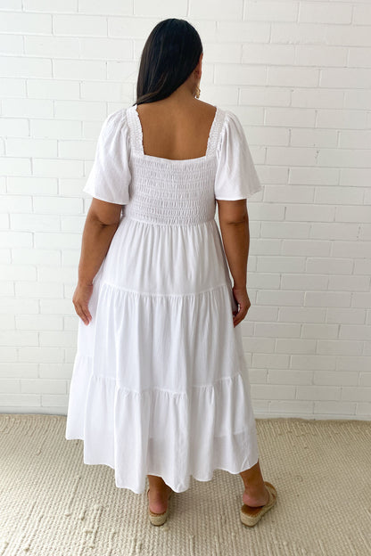 EP | Robe midi féminine off-shoulder