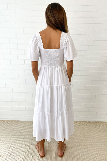 EP | Robe midi féminine off-shoulder
