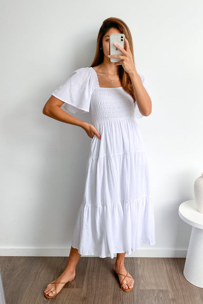 EP | Robe midi féminine off-shoulder