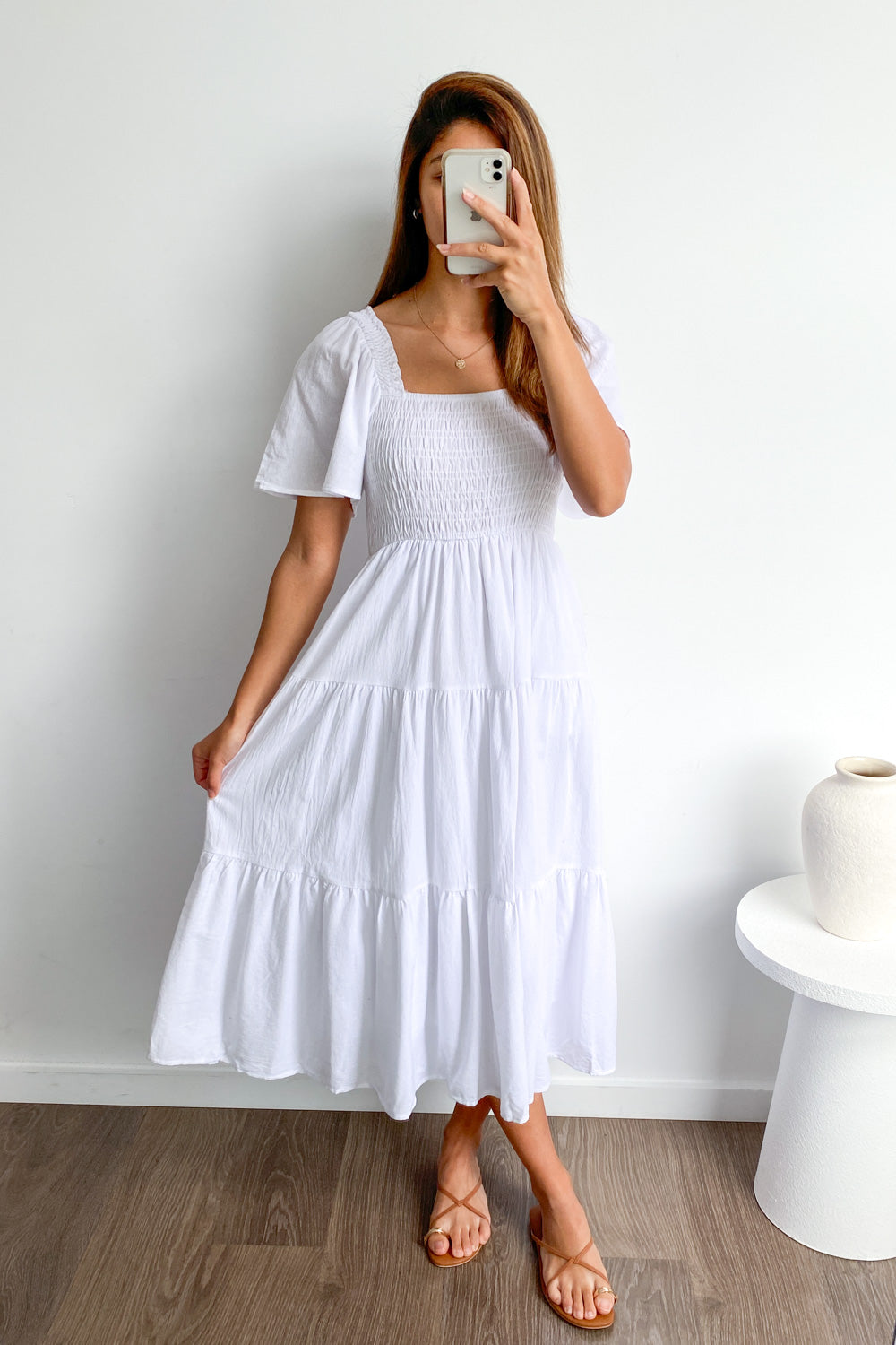 EP | Robe midi féminine off-shoulder