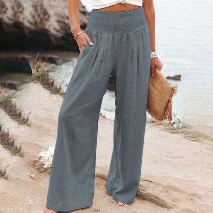 ND | Pantalon à jambe large et taille haute