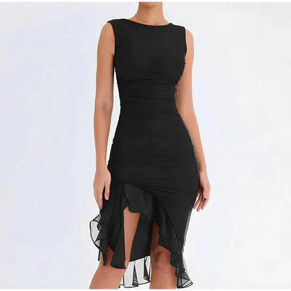 EP | Robe bodycon élégante à volants