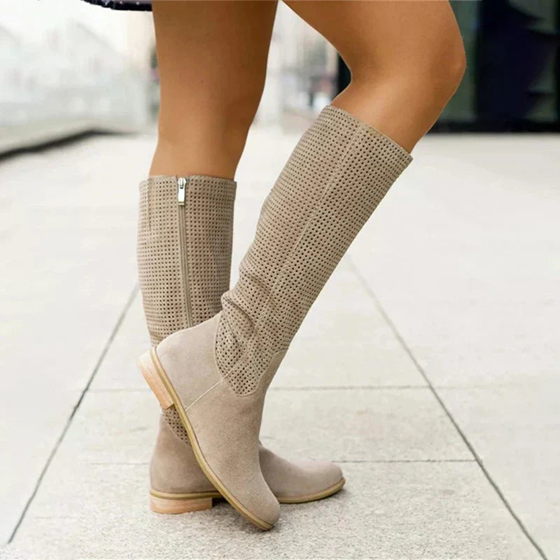 ND | Bottes à hauteur du genou en daim